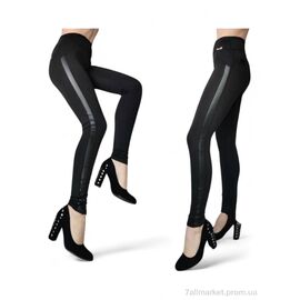 Лосінси жіночі Зима 746 чорний (4 шт. р.сіткаS-XL) "Sport style" недорого оптом від прямого постачальника