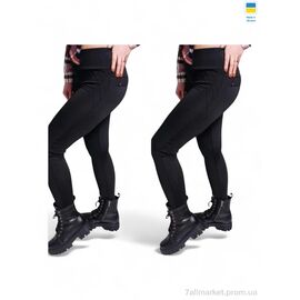 Лосінси жіночі Зима 704 чорний (4 шт. р.сіткаS-XL) "Sport style" недорого оптом від прямого постачальника