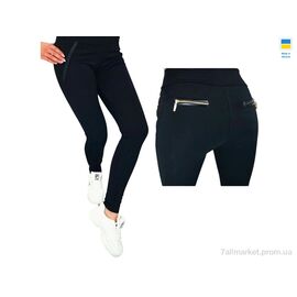 Лосінси жіночі Зима 7048 чорний (4 шт. р.сіткаXL-4XL) "Sport style" недорого оптом від прямого постачальника