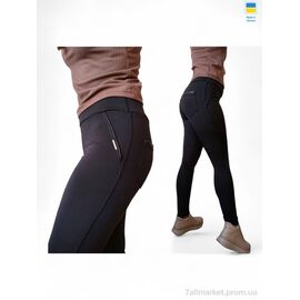 Лосінси жіночі Зима 7251 чорний (4 шт. р.сіткаS-XL) "Sport style" недорого оптом від прямого постачальника
