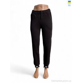 Спортивні штани жіночі Зима 80022 чорний (4 шт. р.сіткаXL-4XL) "Sport style" недорого оптом від прямого постачальника