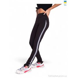 Лосінси жіночі Зима 7818 чорний (4 шт. р.сіткаS-XL) "Sport style" недорого оптом від прямого постачальника