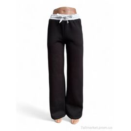 Спортивні штани жіночі Зима 80541 чорний (4 шт. р.сіткаS-XL) "Sport style" недорого оптом від прямого постачальника