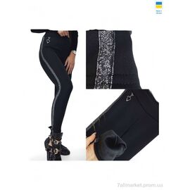 Лосінси жіночі Зима 10318 чорний (4 шт. р.сіткаXL-4XL) "Sport style" недорого оптом від прямого постачальника