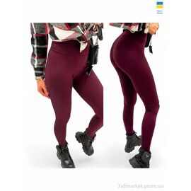 Лосінси жіночі Зима 700 бордовий (4 шт. р.сіткаS-XL) "Sport style" недорого оптом від прямого постачальника