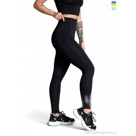 Лосінси жіночі Зима 7000-1 PM чорний (4 шт. р.сітка2XL-5XL) "Sport style" недорого оптом від прямого постачальника