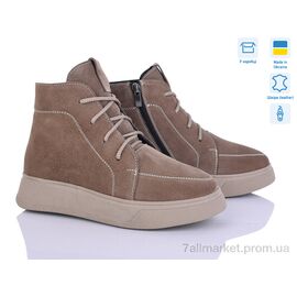 Фотография Ботинки женские стильные зима 004 корич.з. (6 пар р.36-40) "Мрія" недорого оптом от прямого поставщика