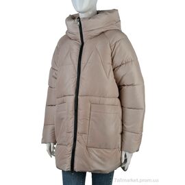 Куртка жіноча Зима 4268-7083 apricot (5 шт. р.сіткаL-4XL) "Мир" недорого оптом від прямого постачальника