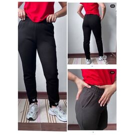 Штани спортивні жіночі теплі 80022 black р.XL-4XL "VICTORY" недорого оптом від прямого постачальника