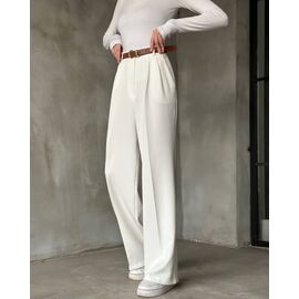 Жіночі штани 9054 white р.42-48 "LINDA" недорого оптом від прямого постачальника