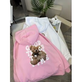 Худі жіноче 9069 pink р.42-48 "LINDA" недорого оптом від прямого постачальника