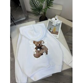 Худі жіноче 9069 white р.42-48 "LINDA" недорого оптом від прямого постачальника