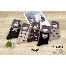 Фотография Носки женские тёплые HK600-2 mix р.37-41 "Annet" недорого оптом от прямого поставщика