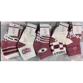 Шкарпетки дитячі теплі на дівчинку HK6872  mix р.2-4 "Annet" недорого оптом від прямого постачальника