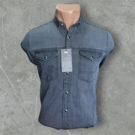 Сорочка чоловіча тепла 6773 grey р.S-2XL "ROLADA" недорого оптом від прямого постачальника