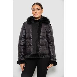 Куртка жіноча зимова 349 (12056) black р.M-L "Obuv OK2" недорого оптом від прямого постачальника