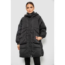 Куртка жіноча зимова 612A (12060) black р.L-3XL "Obuv OK2" недорого оптом від прямого постачальника