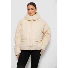 Куртка жіноча зимова 6706 (12059) milky р.42-48 "Obuv OK2" недорого оптом від прямого постачальника