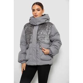 Куртка жіноча демісезонна B026 (11960) grey р.M-2XL "Obuv OK2" недорого оптом від прямого постачальника