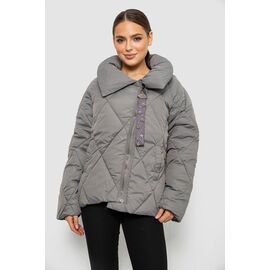 Куртка жіноча демісезонна B966 (11951) grey р.M-2XL "Obuv OK2" недорого оптом від прямого постачальника