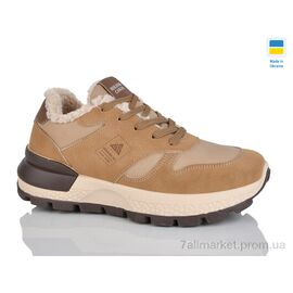 Фотография Кроссовки женские модные зима Гіпаніс Ж5113 пісочний (8 пар р.36-41) "Progress" недорого оптом от прямого поставщика