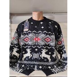 Светр чоловічий 1443 black р.3XL-5XL "RING" недорого оптом від прямого постачальника