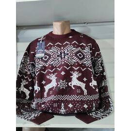 Светр чоловічий 1445 wine р.3XL-5XL "RING" недорого оптом від прямого постачальника