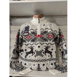 Светр чоловічий 1451 white р.3XL-5XL "RING" недорого оптом від прямого постачальника