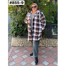 Кардиган жіночий 855-9 brown р.50-60 "ZLATA" недорого оптом від прямого постачальника