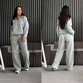 Костюм спортивний жіночий 9067 l.grey р.42-54 "LINDA" недорого оптом від прямого постачальника