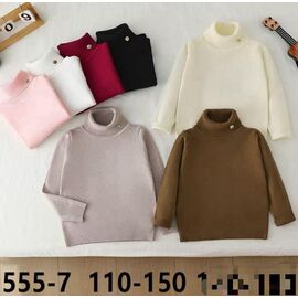 Фотография Свитер детский на девочку 555-7 milk р.5-9 "Фунтик" недорого оптом от прямого поставщика