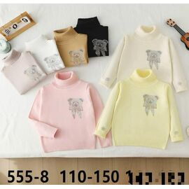 Фотография Свитер детский на девочку 555-8 pink р.5-9 "Фунтик" недорого оптом от прямого поставщика