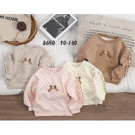 Фотография Свитер детский на девочку 8650 milk р.1-5 "Фунтик" недорого оптом от прямого поставщика