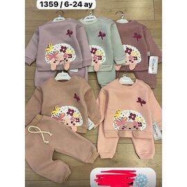 Костюм дитячий спортивний теплий на дівчинку 1359 purple р.0.6-2 "Major" недорого оптом від прямого постачальника