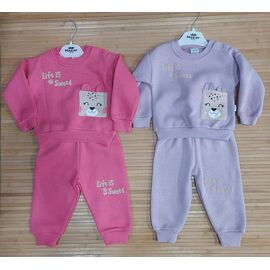 Костюм дитячий спортивний теплий на дівчинку 4828-1 pink р.0.9-2 "Major" недорого оптом від прямого постачальника