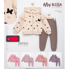 Костюм дитячий спортивний теплий на дівчинку 259301 peach р.2-5 "Major" недорого оптом від прямого постачальника