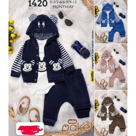 Костюм дитячий спортивний теплий на хлопчика 1420 navy р.0-1 "Major" недорого оптом від прямого постачальника