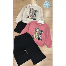 Костюм дитячий спортивний теплий на дівчинку 317575 pink р.2-5 "Major" недорого оптом від прямого постачальника