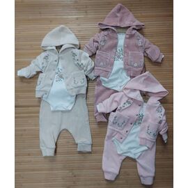 Костюм дитячий спортивний теплий на дівчинку 1431 d.pink р.0.3-1 "Major" недорого оптом від прямого постачальника