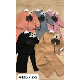 Костюм дитячий спортивний теплий на дівчинку 4126 peach р.2-5 "Major" недорого оптом від прямого постачальника