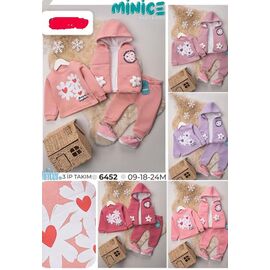 Костюм дитячий спортивний теплий на дівчинку 6452 pink р.0.9-2 "Major" недорого оптом від прямого постачальника