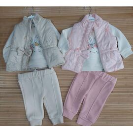 Костюм дитячий спортивний теплий на дівчинку 1167 pink р.0.9-2 "Major" недорого оптом від прямого постачальника