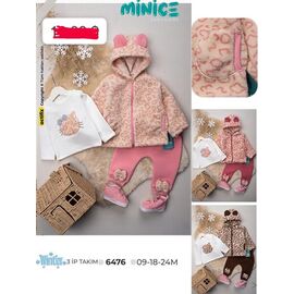 Костюм дитячий спортивний теплий на дівчинку 6476 pink р.0.6-2 "Major" недорого оптом від прямого постачальника