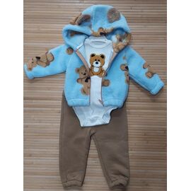 Костюм дитячий спортивний теплий на дівчинку 721 l.blue р.0.9-2 "Major" недорого оптом від прямого постачальника