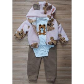 Костюм дитячий спортивний теплий на дівчинку 721 pink р.0.9-2 "Major" недорого оптом від прямого постачальника