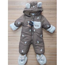 Фотография Комбинезон детский тёплый на девочку 50115 brown р.0.9-2 "Major" недорого оптом от прямого поставщика