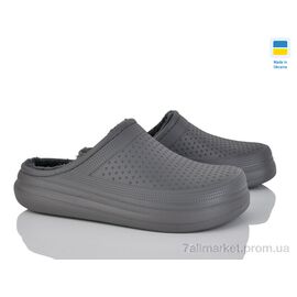 Сабо чоловічі Весна/осінь Крок Сабо 115 сірий (6 пар р.41-45) "Vladimir" недорого оптом від прямого постачальника