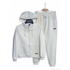 Спортивний костюм чоловічий Зима AW24 beige (5 шт. р.сіткаS-2XL) "OKMEL" недорого оптом від прямого постачальника