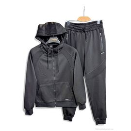 Спортивний костюм чоловічий Зима AW24 black (5 шт. р.сіткаS-2XL) "OKMEL" недорого оптом від прямого постачальника