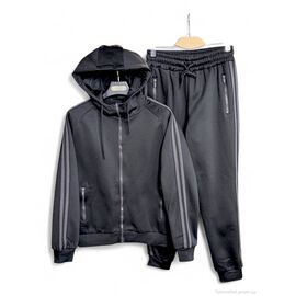 Спортивний костюм чоловічий Зима AW30-1 black (5 шт. р.сітка2XL-6XL) "OKMEL" недорого оптом від прямого постачальника